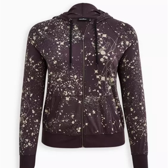 Zip-Up Hoodie - Super Soft LoveSick Skulls Splatter Grey - Picture 6 of 6